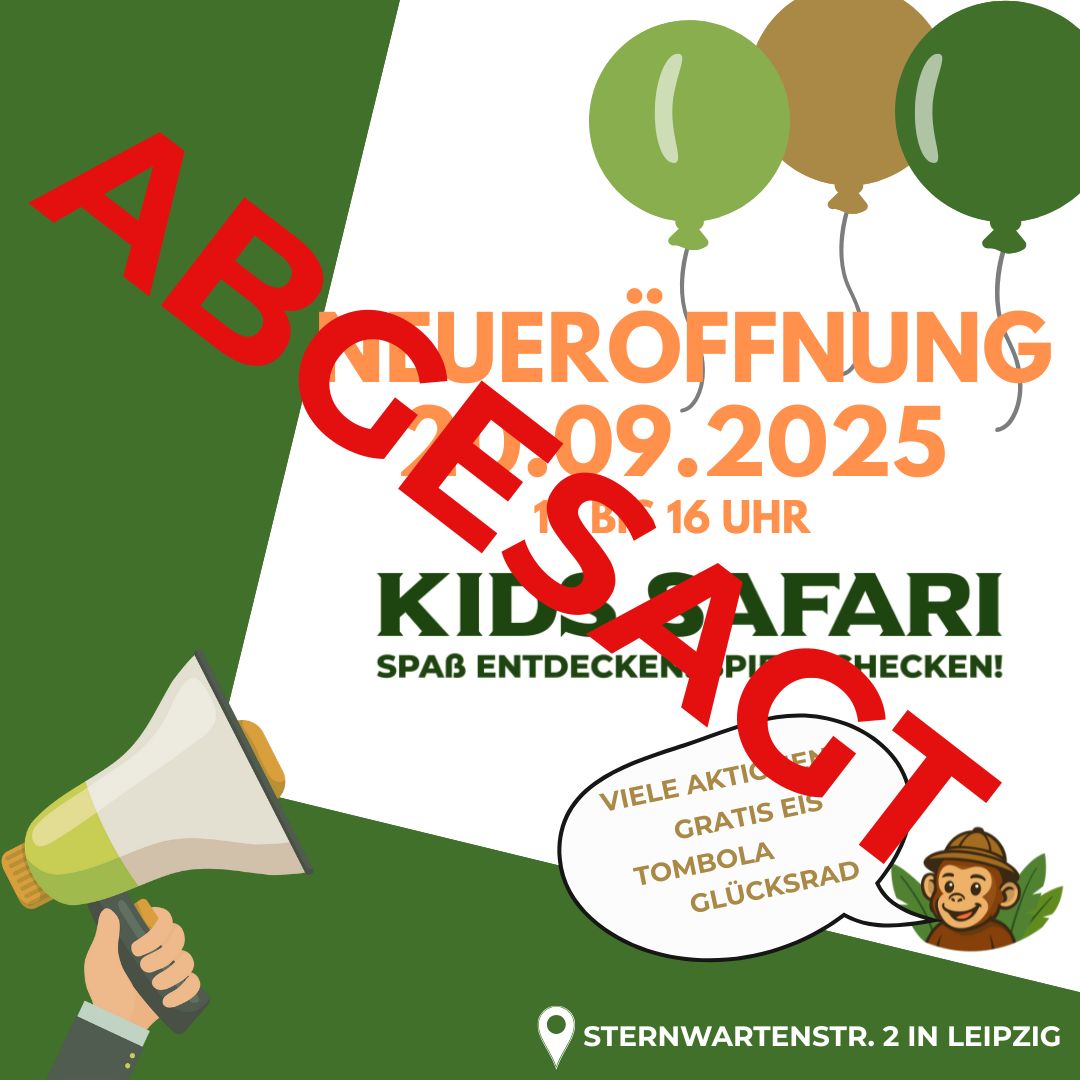 Neueröffnung für den 20.09.2025 abgesagt